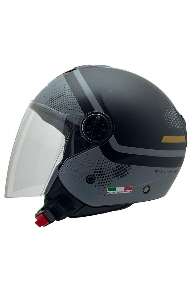 715 GEMINI SİYAH-GRİ KASK - 1