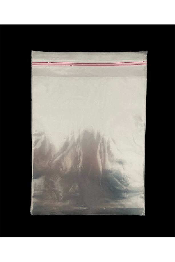 30 Cm X 45 Cm Şeffaf Bantlı Yapışkanlı Jelatin Poşet 25 Adet Opp - 6