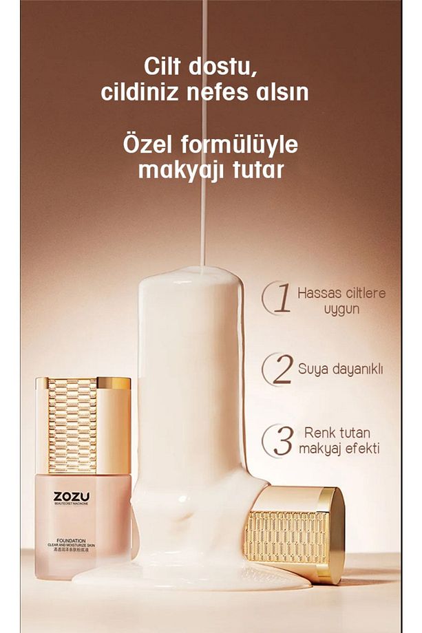 Pürüzsüz Ve Nemli Cilt Fondöten 30ml Fildişi Rengi - 3