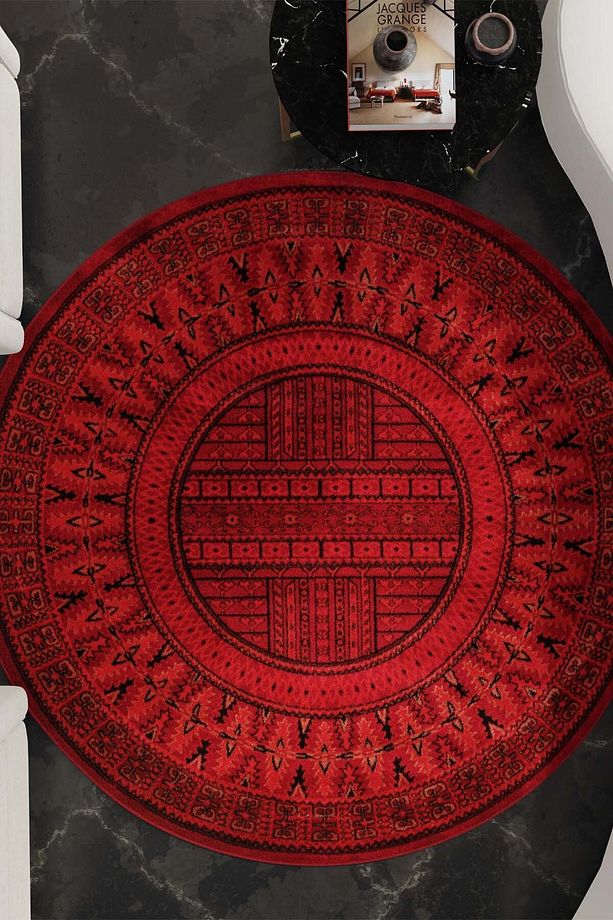 Persian Dokuma Makine Halısı Bk1007 Yuvarlak - 2