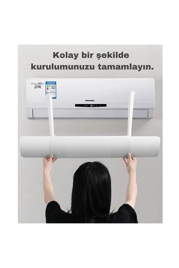 -Ayarlanabilir Klima Hava Yönlendirme Aparatı Hava Çarpmaması İçin Klima Aparatı siperi - 2