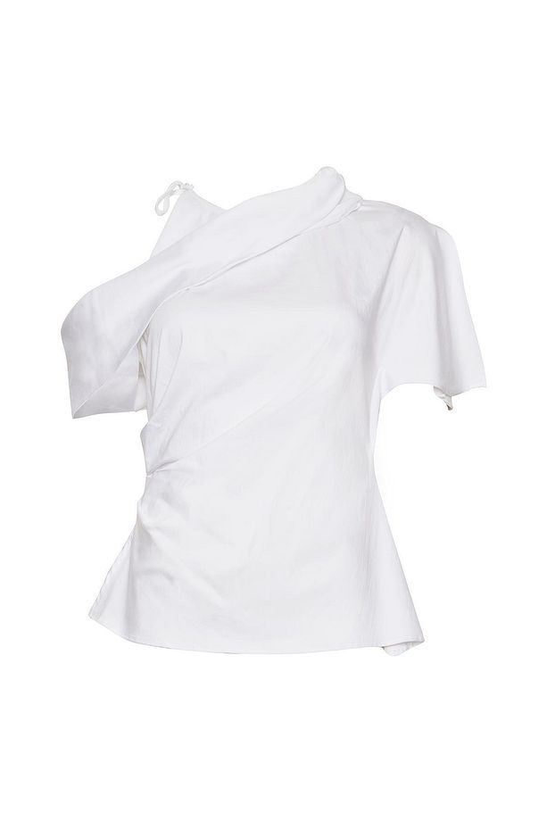 DRAPE DETAYLI TEK OMUZ BLUZ 24S10443 - 2