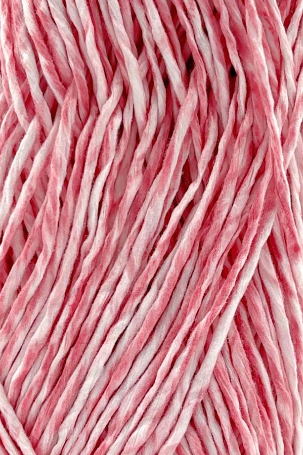 Premium Softee Raffia Yumuşak Ebruli Rafya İp Çok Renkli Kağıt İp El Örgü İpi Pembe Batik - 2