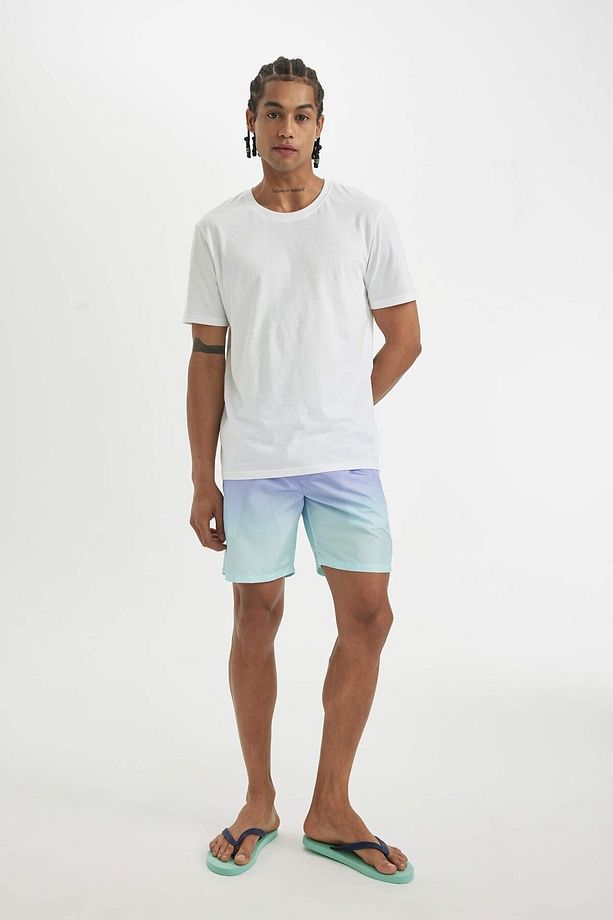 Regular Fit Diz Üstü Deniz Şortu Z6873az23hs - 2