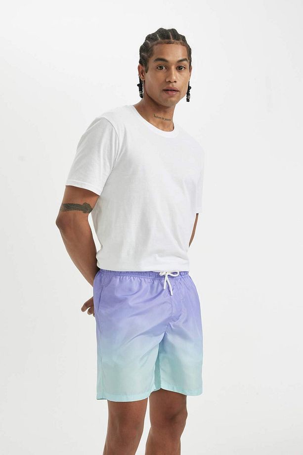Regular Fit Diz Üstü Deniz Şortu Z6873az23hs - 4