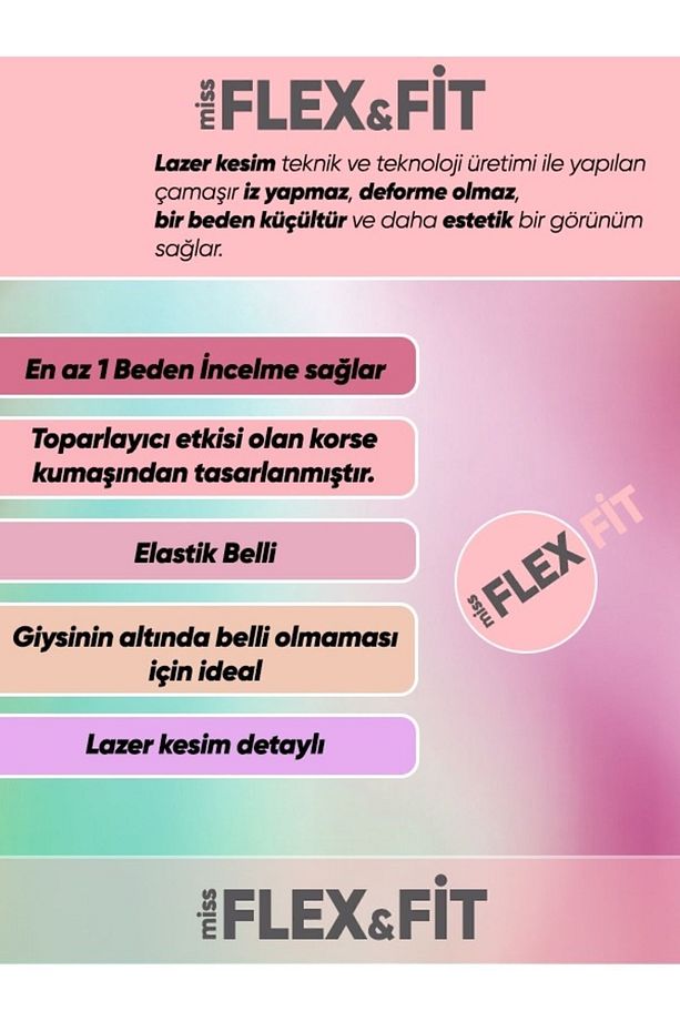 Lazer Kesim Iz Yapmaz Dikişsiz Yüksek Bel Şort - 2
