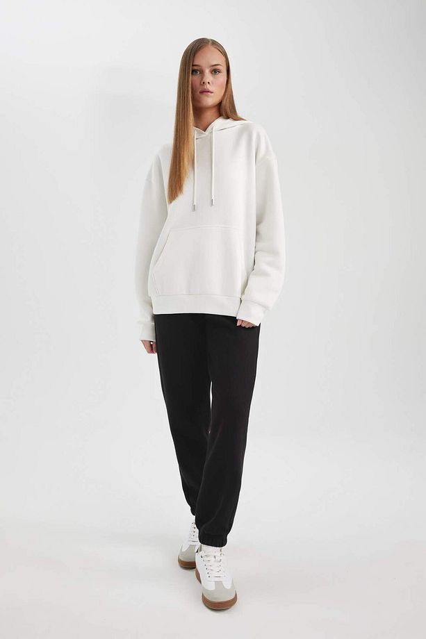 Jogger Standart Fit Esnek Bantlı Paça Uzun Boy Kalın Kumaş Pantolon - 2