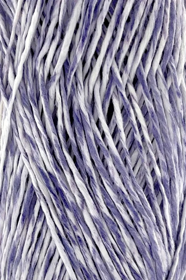 Premium Softee Raffia Yumuşak Ebruli Kağıt İp Çok Renkli Rafya İp El Örgü İpi Mor Batik - 2