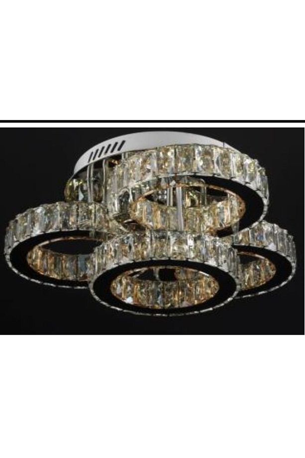 Kristal Taşlı Led Avize 4+1 - 2