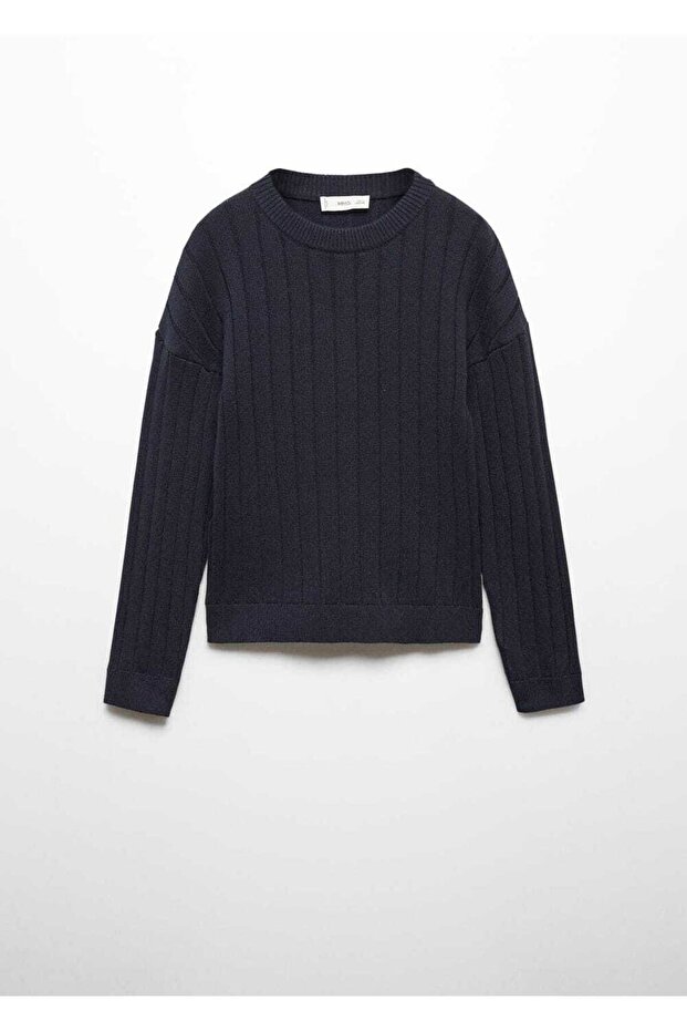 Gestreifter Strickpullover - 3