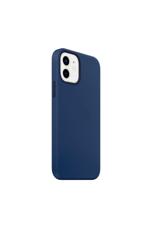 حافظة iPhone 11 من السيليكون داخل إطلاق مخملي - 1