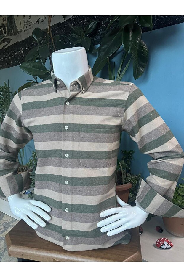 قميص شتوي مخطط - 2