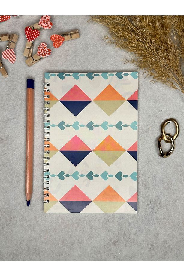 Spiralli Okul Defteri 13,5x20 cm 40 Yaprak 4'lü Set - Çizgili Defter - 5