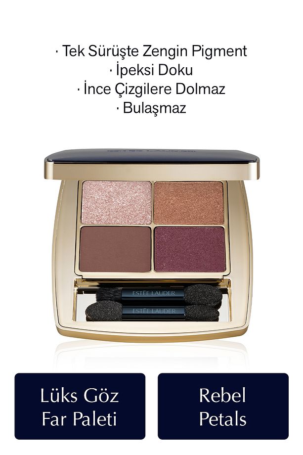 Göz Farı - Pure Color Envy Luxe Eyeshadow Quad Göz Far Paleti - Renk: Rebel Petals - 6gr - 1