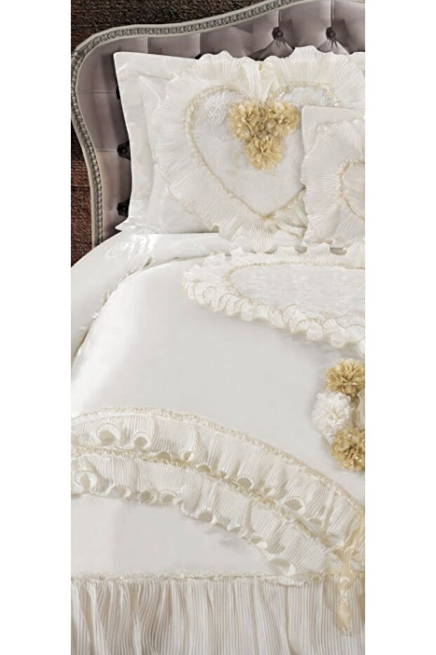 çift kişilik çeyizlik yatak örtüsü King sayısı  yüksek kalite  4 parça  ( satan ) - 3