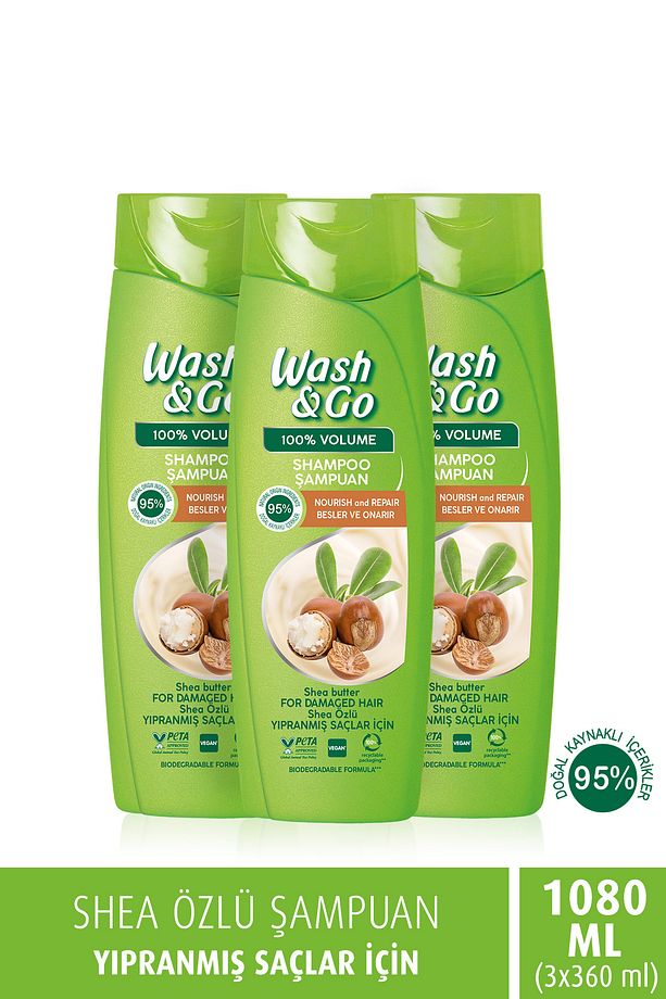 Shea Özlü Şampuan 360 ml x3 Adet - 1