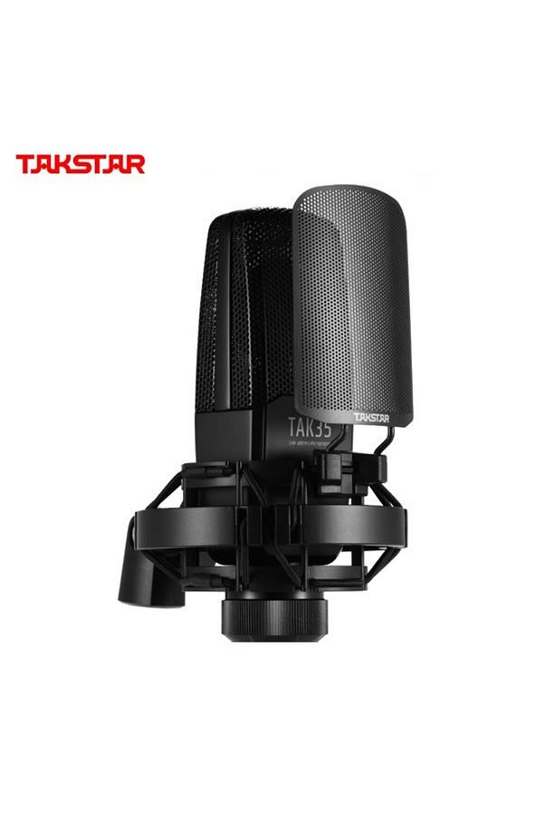 Tak35 Profesyonel Condenser Shockmount Ve Pop Filtreli Stüdyo Kayıt Mikrofon Seti - 4