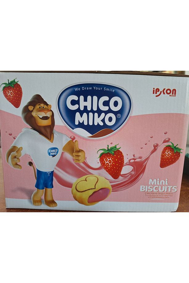 CHICO MIKO MİNİ BİSCUITS ÇİLEKLİ BİSKUVİ 24 ADET - 1