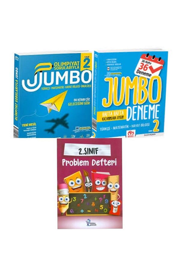 2. Sınıf Olimpiyat Sorularıyla Jumbo Soru Bankası Ve Tüm Dersler Deneme Ve Problem Defteri - 1
