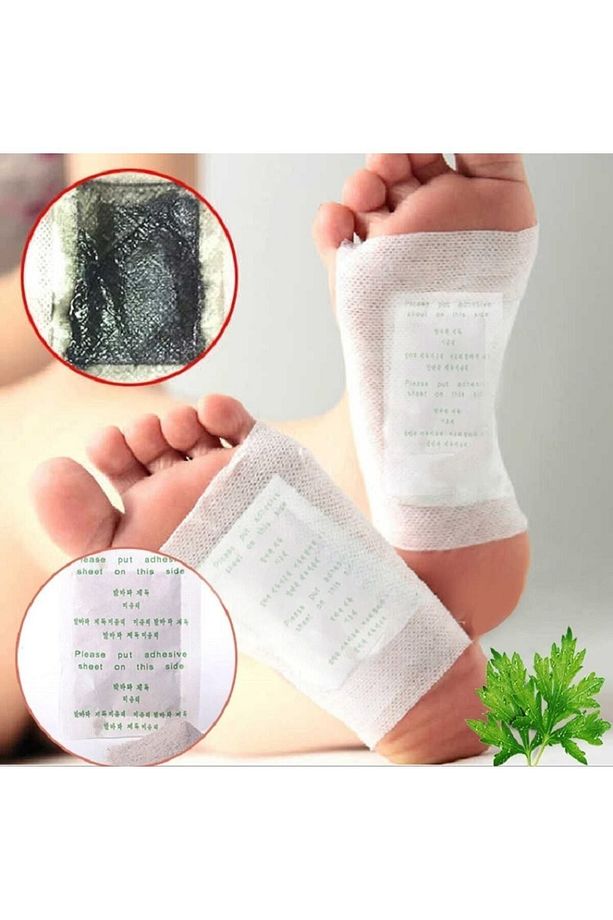 10 Adet Bitkisel Detox Ayak Bandı Toksin Atıcı Detoksu Bantı Kinok - 2