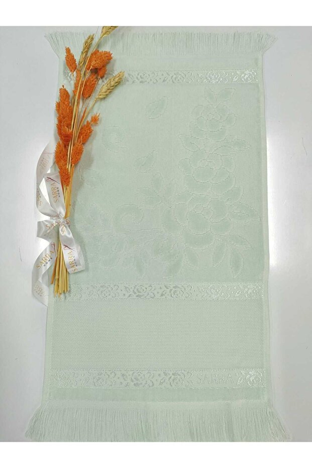 30x50 Etamine Fringed Towel - Water Green