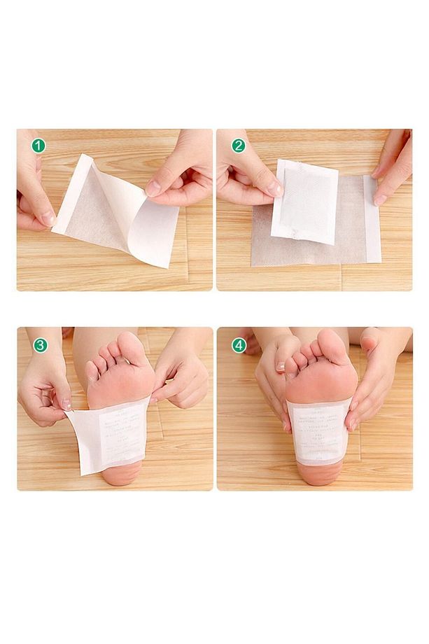 10 Adet Bitkisel Detox Ayak Bandı Toksin Atıcı Detoksu Bantı Kinok - 6