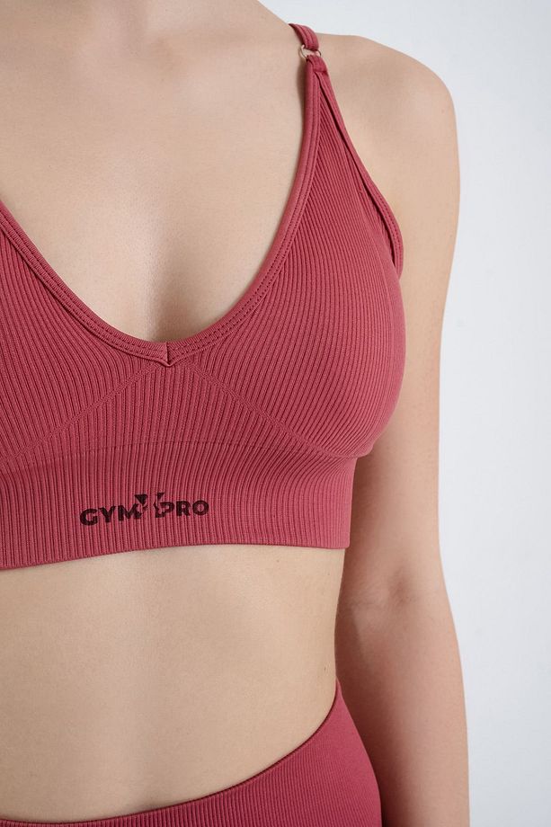 Push-up Detaylı V Fitilli Şort Takım - 5