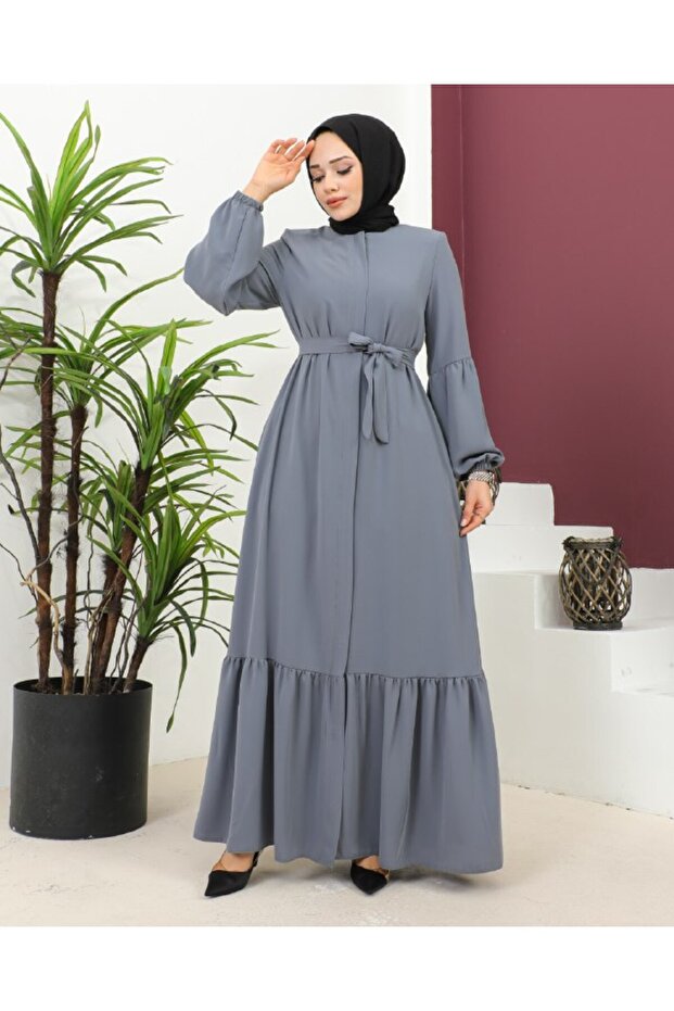 Casual Cut Rabia Crepe Ferace