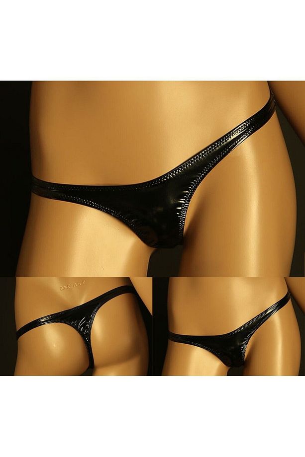Deri G-String külot - 3