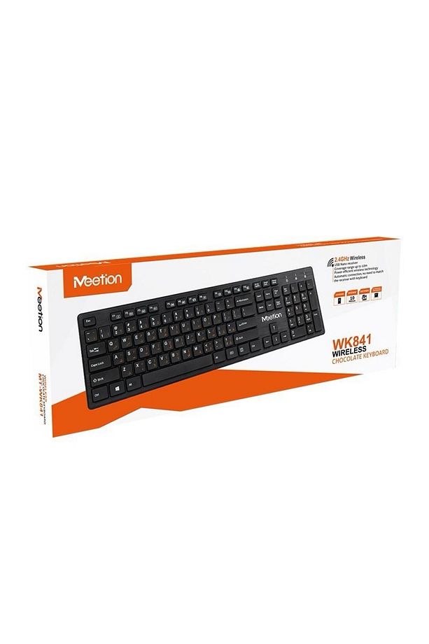 Kablosuz Klavye 2.4Ghz  Wirelees Wk841 chocolate Keyboard - 1