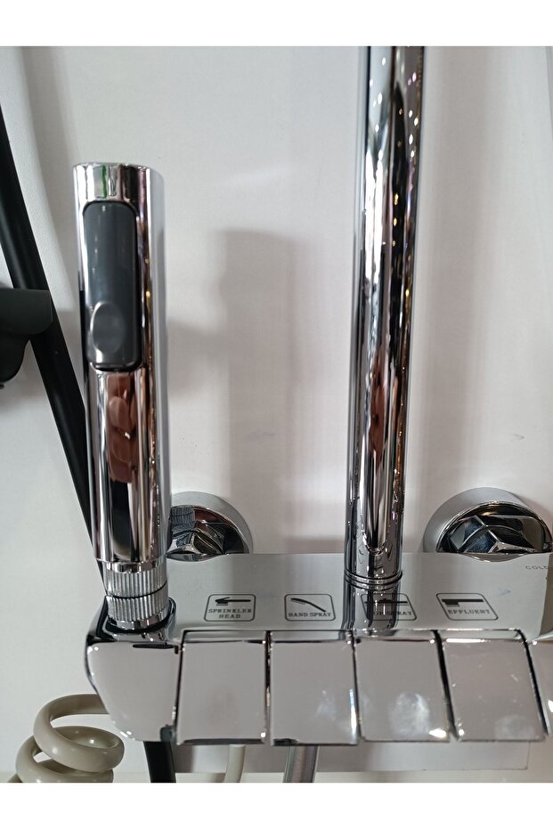 Piyano Gri Tepe Duş Seti - 5