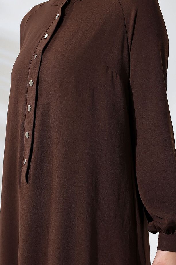 Çıtçıtlı Patlı Elbise - 5