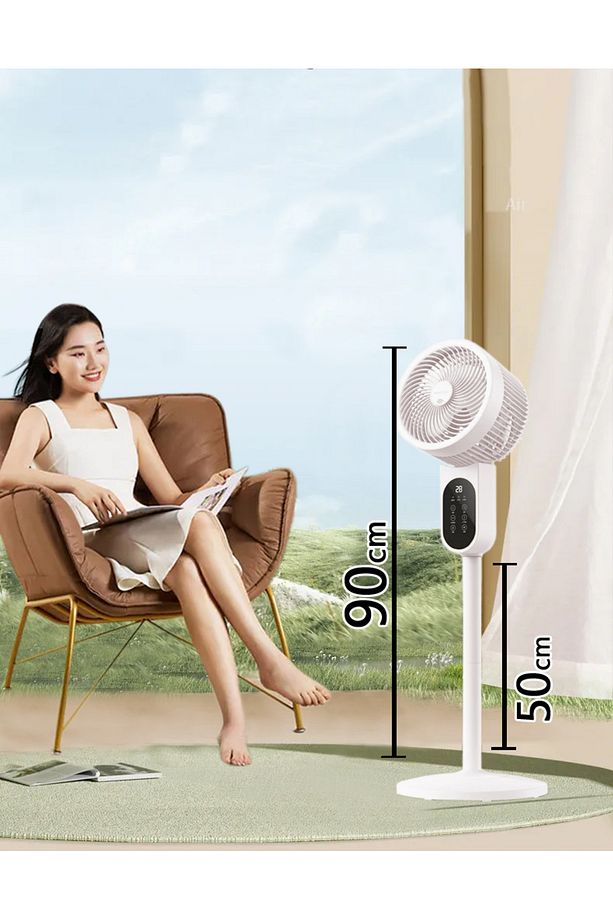 90cm Fan Led Ekranlı Kumandalı Vantilatör Ayarlanabilir 3 Farklı Boy Cvr-vn101 - 6