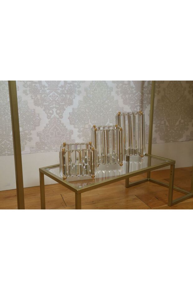 3’lü dekor mumluk - 2