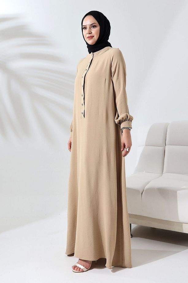 Çıtçıtlı Patlı Elbise - 5