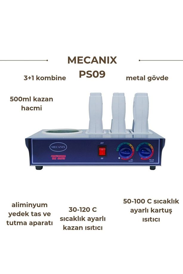 Ps09 3 Kartuş 1 Kazan Kombine Sir Ağda Makinesi - 1