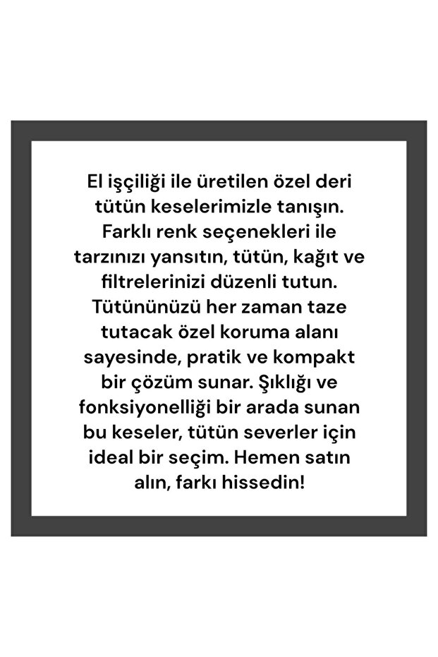 Hakiki deri tütün saklama kesesi, tütün cüzdani, tütün kesesi - 5