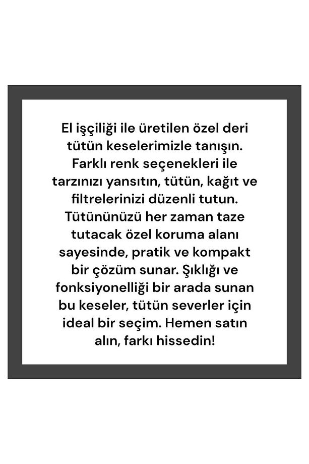 Hakiki deri tütün saklama kesesi, tütün cüzdanı, tütün kesesi - 6