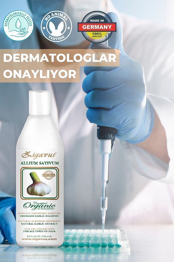 Saç Dökülmelerine Karşı Klasik Kokusuz Sarımsaklı Şampuan 250 ml 3 Al 2 Öde - 4