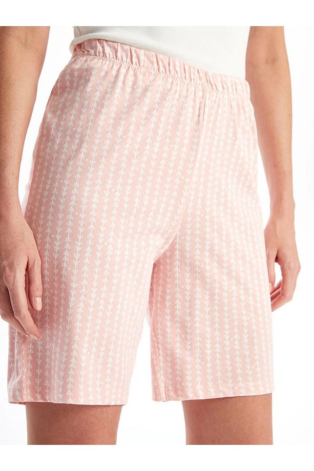 LCW DREAM Beli Lastikli Baskılı Kadın Şort Pijama Altı 2'li - 5