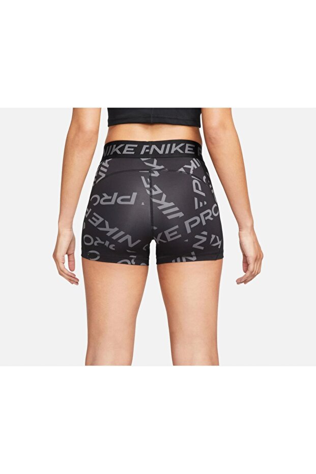 Pro Mid-Rise 8cm Printed Training Kadın Şort - 2