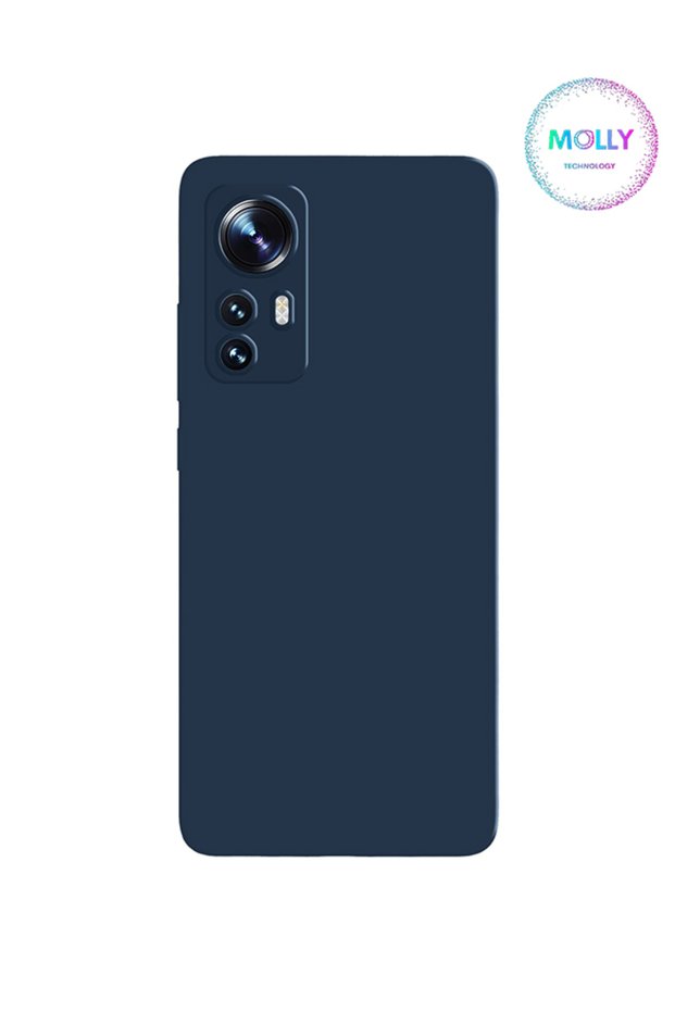 Navy Blue Liquid Inside Velvet Silicone Case for Xiaomi Redmi Note 12S