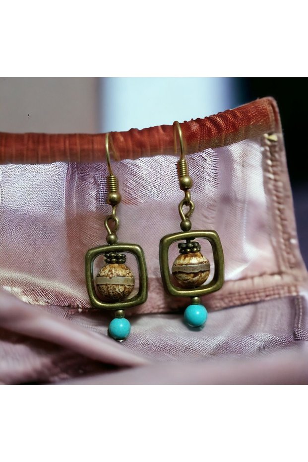 Natural Stone Handmade Earrings