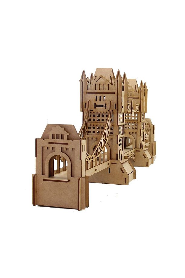 Londra Köprüsü 3D Ahşap Puzzle Maketi - 2