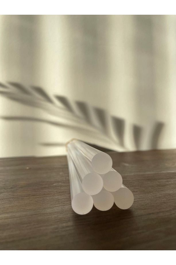 Sıcak Kalın Mum Silikon 11 Mm Kalınlık 30 Cm 6 Adet Çubuk - 1