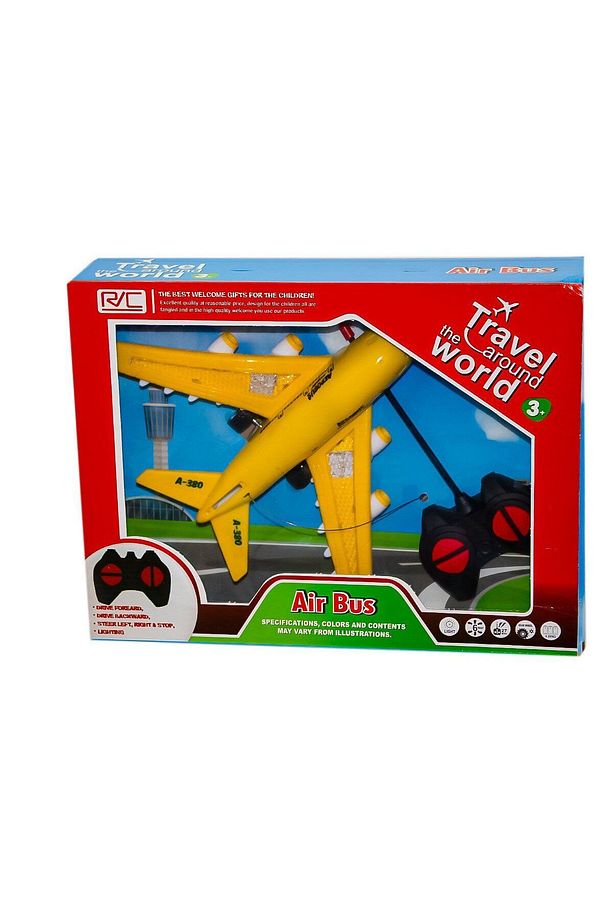 Uzaktan Kumandalı Pilli Air Bus Yolcu Uçağı Oyuncak Uçak - 3