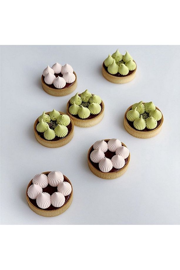 Narkalıp Yuvarlak Delikli Tart Kalıbı Küçük Boy Çap 6 Cm 10 Adet - 4