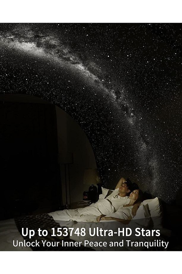 Pococo Ev Planetaryumu Yıldız Projektörü: Yatak Odası Için Ultra Net Galaksi Projektör Gece Lambası - 7