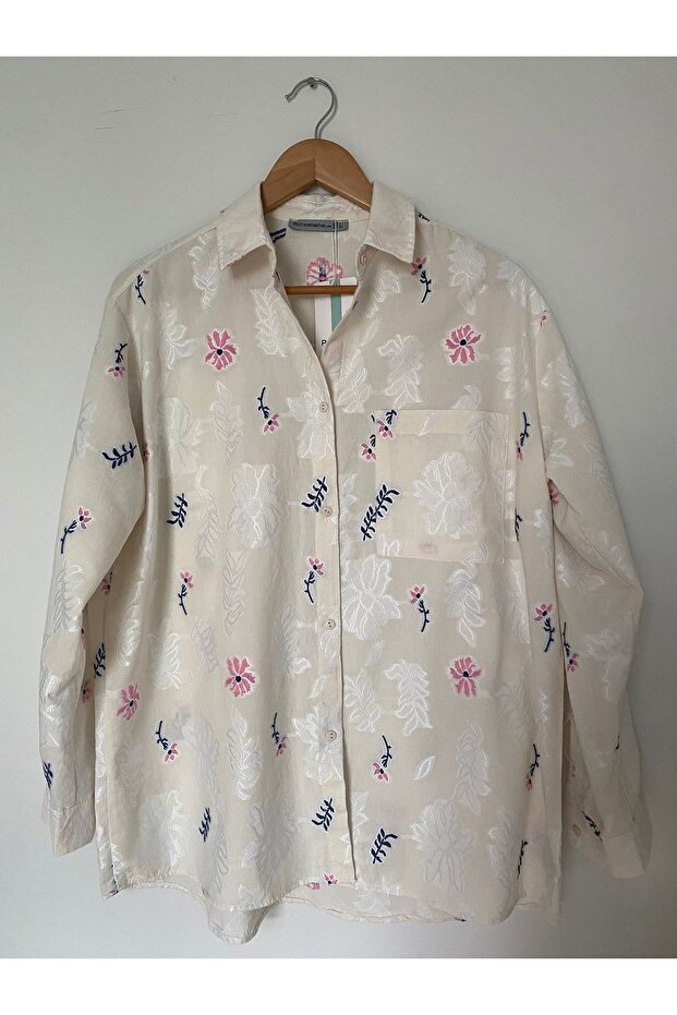 Keten İşlemeli Gömlek - 1