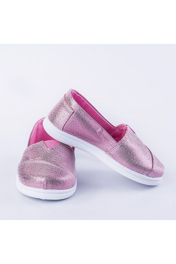Pullu Toms Keten Ayakkabı Pembe - 2